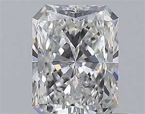 Picture of Natural Diamond 0.50 Carats, Radiant with  Cut, E Color, VVS1 Clarity and Certified by GIA