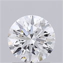 Lab Grown Diamond 1.10 Carats, Round with Ideal Cut, D Color, VVS1 Clarity and Certified by IGI