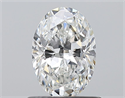 Natural Diamond 0.70 Carats, Oval with  Cut, F Color, VS2 Clarity and Certified by GIA
