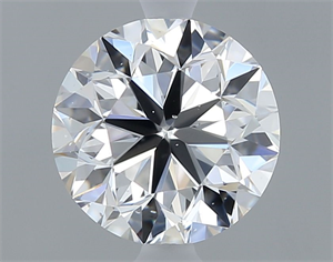 Picture of Natural Diamond 0.71 Carats, Round with Very Good Cut, D Color, SI1 Clarity and Certified by GIA