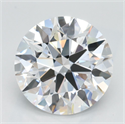 Lab Grown Diamond 3.06 Carats, Round with Ideal Cut, D Color, VVS1 Clarity and Certified by IGI