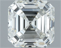 Natural Diamond 1.00 Carats, Asscher with  Cut, H Color, VVS1 Clarity and Certified by IGI