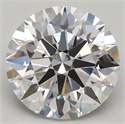 Lab Grown Diamond 4.37 Carats, Round with Excellent Cut, D Color, IF Clarity and Certified by GIA