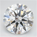 Lab Grown Diamond 3.01 Carats, Round with Ideal Cut, D Color, VVS1 Clarity and Certified by IGI