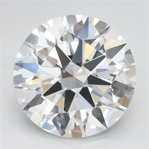 Picture of Lab Grown Diamond 3.01 Carats, Round with Ideal Cut, D Color, VVS1 Clarity and Certified by IGI