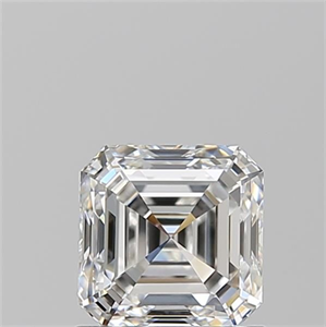Picture of Natural Diamond 1.01 Carats, Asscher with  Cut, F Color, VS1 Clarity and Certified by GIA