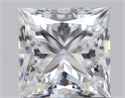 Natural Diamond 0.91 Carats, Princess with  Cut, E Color, SI2 Clarity and Certified by GIA