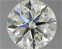 Natural Diamond 0.70 Carats, Round with Very Good Cut, N Color, VVS1 Clarity and Certified by GIA