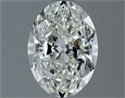 Natural Diamond 1.51 Carats, Oval with  Cut, H Color, SI1 Clarity and Certified by IGI