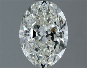Picture of Natural Diamond 1.51 Carats, Oval with  Cut, H Color, SI1 Clarity and Certified by IGI