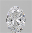 Natural Diamond 1.06 Carats, Oval with  Cut, E Color, VS2 Clarity and Certified by GIA