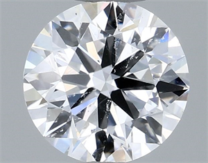 Picture of Natural Diamond 0.50 Carats, Round with Very Good Cut, E Color, I1 Clarity and Certified by GIA