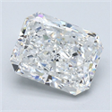 Natural Diamond 2.52 Carats, Radiant with  Cut, F Color, VS2 Clarity and Certified by GIA
