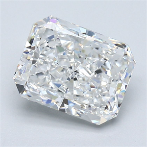 Picture of Natural Diamond 2.52 Carats, Radiant with  Cut, F Color, VS2 Clarity and Certified by GIA
