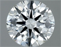 Natural Diamond 0.51 Carats, Round with Excellent Cut, H Color, VVS2 Clarity and Certified by IGI