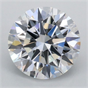 Lab Grown Diamond 1.10 Carats, Round with Ideal Cut, D Color, VS1 Clarity and Certified by IGI