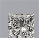 Diamante Natural 0.50 quilates, Princesa , Color F, claridad VS1 y certificado IGI
