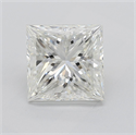 Natural Diamond 2.00 Carats, Princess with  Cut, J Color, VS2 Clarity and Certified by GIA