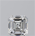 Natural Diamond 0.90 Carats, Asscher with  Cut, G Color, VS2 Clarity and Certified by GIA