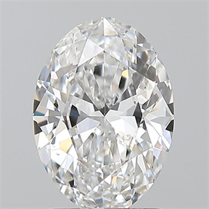 Picture of Natural Diamond 1.50 Carats, Oval with  Cut, E Color, SI1 Clarity and Certified by GIA