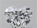 Natural Diamond 0.40 Carats, Heart with  Cut, I Color, VVS1 Clarity and Certified by GIA