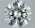 Natural Diamond 2.06 Carats, Round with Excellent Cut, H Color, VS2 Clarity and Certified by GIA