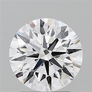 Picture of Lab Grown Diamond 2.24 Carats, Round with Ideal Cut, E Color, IF Clarity and Certified by IGI