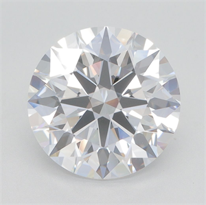 Picture of Lab Grown Diamond 4.06 Carats, Round with Excellent Cut, D Color, VVS1 Clarity and Certified by GIA
