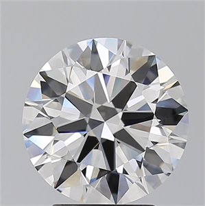 Picture of Natural Diamond 3.30 Carats, Round with Excellent Cut, E Color, VVS2 Clarity and Certified by GIA