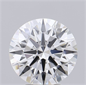 Lab Grown Diamond 4.07 Carats, Round with Ideal Cut, D Color, VVS1 Clarity and Certified by IGI
