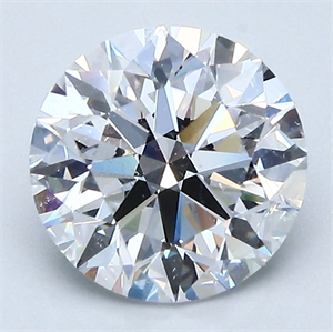 Picture of Natural Diamond 2.26 Carats, Round with Excellent Cut, D Color, SI2 Clarity and Certified by GIA