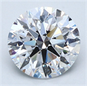 Natural Diamond 2.26 Carats, Round with Excellent Cut, D Color, SI2 Clarity and Certified by GIA