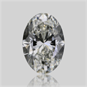 Natural Diamond 0.50 Carats, Oval with  Cut, I Color, VVS1 Clarity and Certified by GIA