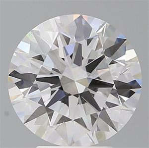 Picture of Lab Grown Diamond 4.04 Carats, Round with Ideal Cut, E Color, VVS2 Clarity and Certified by IGI