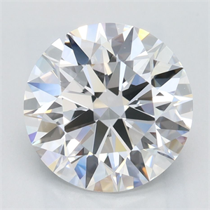 Picture of Lab Grown Diamond 2.62 Carats, Round with Excellent Cut, D Color, VVS1 Clarity and Certified by GIA