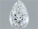 Natural Diamond 0.70 Carats, Pear with  Cut, F Color, SI1 Clarity and Certified by GIA