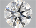 Lab Grown Diamond 7.03 Carats, Round with Ideal Cut, G Color, SI1 Clarity and Certified by IGI