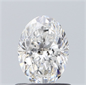Natural Diamond 0.71 Carats, Oval with  Cut, E Color, VS2 Clarity and Certified by GIA
