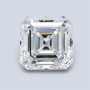 Foto Diamante Natural 1.20 quilates, Asscher , Color G, claridad SI1 y certificado GIA de