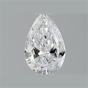 Picture of Natural Diamond 0.52 Carats, Pear with  Cut, D Color, VVS2 Clarity and Certified by GIA