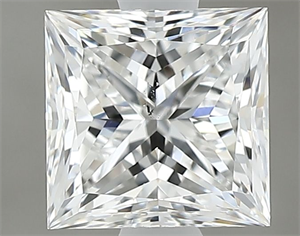 Foto Diamante Natural 1.00 quilates, Princesa , Color F, claridad SI1 y certificado GIA de