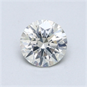 Natural Diamond 0.75 Carats, Round with Excellent Cut, J Color, SI2 Clarity and Certified by GIA