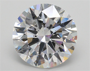 Picture of Lab Grown Diamond 6.95 Carats, Round with Ideal Cut, F Color, VS2 Clarity and Certified by IGI