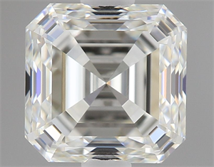 Foto Diamante Natural 0.90 quilates, Asscher , Color J, claridad VVS2 y certificado GIA de