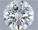 Lab Grown Diamond 1.01 Carats, Round with Ideal Cut, G Color, VVS2 Clarity and Certified by IGI
