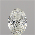 Natural Diamond 1.02 Carats, Oval with  Cut, H Color, SI2 Clarity and Certified by GIA