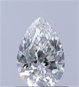 Natural Diamond 0.62 Carats, Pear with  Cut, G Color, VS2 Clarity and Certified by GIA
