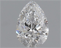 Natural Diamond 0.40 Carats, Pear with  Cut, D Color, SI1 Clarity and Certified by GIA
