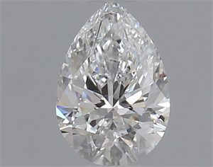 Picture of Natural Diamond 0.40 Carats, Pear with  Cut, D Color, SI1 Clarity and Certified by GIA