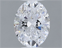 Natural Diamond 0.42 Carats, Oval with  Cut, D Color, VVS2 Clarity and Certified by GIA